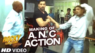 ANC Police Station Action (Making) | Rocky Handsome | John Abraham, Nishikant Kamat | T-Series