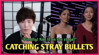 Valkyrae Catching Stray Bullets During The Game Awards (ft. Sykkuno, Blaustoise & Natsumiii)