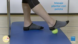 Masaje plantar con pelota