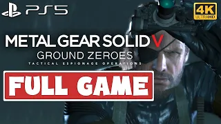 METAL GEAR SOLID V: GROUND ZEROES PS5 Gameplay Walkthrough FULL GAME - No Commentary [4K 60FPS]