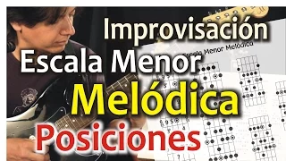 Escala Menor Melódica 1 - Posiciones