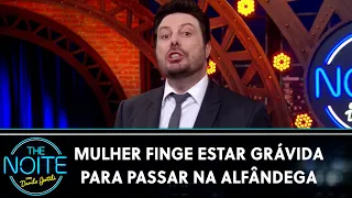 Chinesa esconde chips e celulares na barriga para passar na alfândega | The Noite (14/12/22)