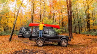 Rainy Autumn Roadtrip 🍂 Finding Fall Foliage in Places We Never Expected