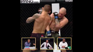 Commentators reaction to McGregor getting KOed by  Poirier!!