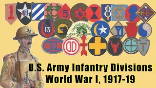 U.S. Army Infantry Division Patches World War I, 1917-1919, The Army's First Infantry Div. Patches
