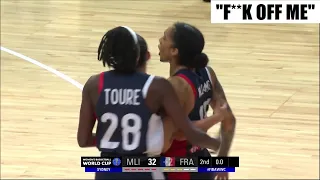 "F**K Off Me" Gabby Williams BEATS BUZZER, Has Words For Defender | Women's World Cup France vs Mali