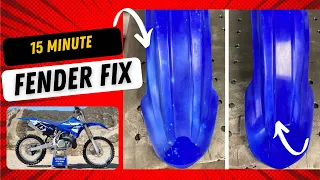 Dirtbike/ATV plastics repair. Faded and bent blemishes fixed!