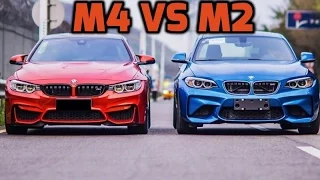 BMW M4 F82 vs BMW M2 F87 Insane Sound and Revs, Acceleration 0-270 KM/H