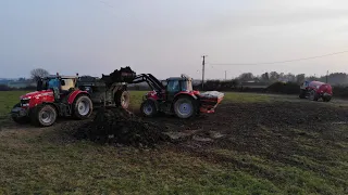 Slurry, Muck, Ploughing, Fertiliser, Harrowing and Drilling a field of Maize