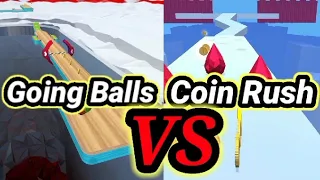 NEW ALL LEVELS Coin Rush Vs Going Balls Android iOS Mobile Gameplay |All Levels Gameplay Walkthrough