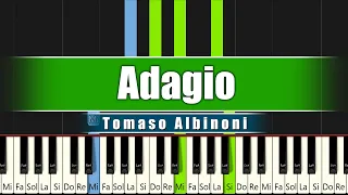 Albinoni - Adagio - Piano Tutorial.