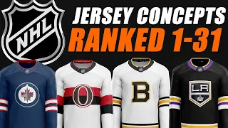 NHL Jersey Concepts Ranked 1-31! (Designs by Nick Stella)