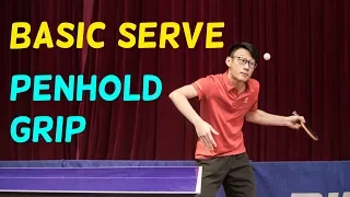 6 Basic Serve In Table Tennis (Penhold Grip)