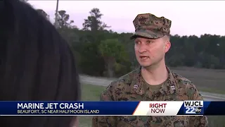 Marines parachute during Beaufort County crash