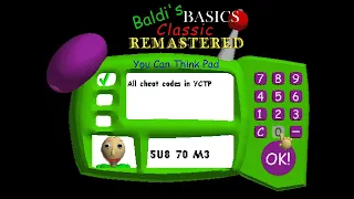 Все чит-коды YCTP | Baldi's Basics Classic Remastered