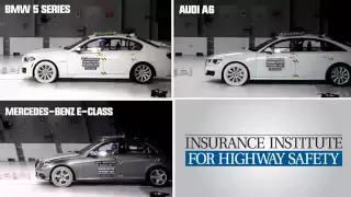 Marcedes E class vs BMW 5 series vs Audi A6 -crash Test
