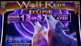 ★THESE CUTE WOLVES ARE HOWLING !★WOLF RUN ECLIPSE Slot (IGT) $3.20 Bet☆☆栗スロ