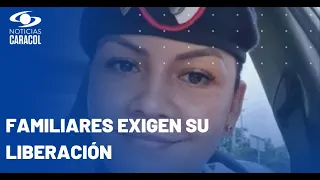 Con una marcha, familiares de la sargento Ramírez pidieron que ella y sus hijos sean liberados