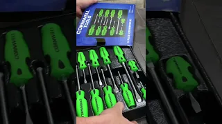 New Cornwell tools Screwdriver set!! Best Green screwdrivers... #tools #cornwelltools