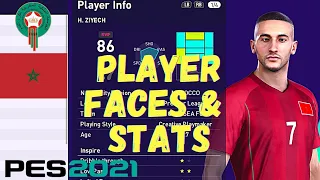 PES 2021 | Morocco | Player Faces & Stats (Data Pack 3.0)