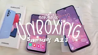 Samsung Galaxy A13 Unboxing aesthetic 🔮