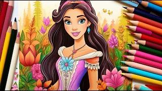 Disney Princess Coloring Book Series