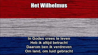 Netherlands National Anthem (Het Wilhelmus) - Live Audio With Lyrics!