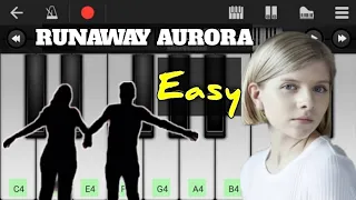 Runaway Piano | AURORA | Easy Mobile Piano Tutorial - Perfect Piano