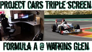 Project Cars Triple Screen Race - Formula A Watkins Glen - Rain