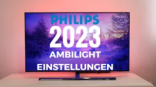 Philips OLED TV 2023 Ambilight Einstellungen