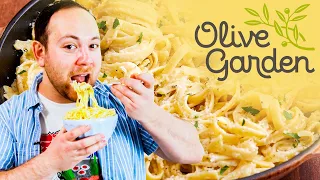 Remaking The Perfect Olive Garden Fettuccine Alfredo | Delish