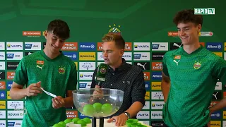 Die Auslosung des 11. Internationalen SK Rapid U15 Varta Turniers