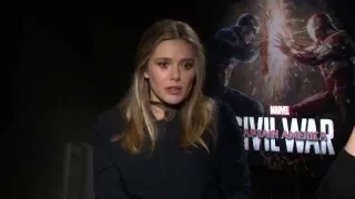 Captain America Civil War Jeremy Renner and Elizabeth Olsen Interview