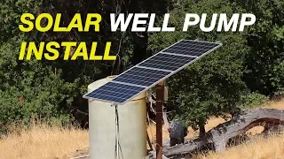 Solar Pump - Installation site tour - from spring to water tank