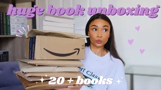 unboxing a 20+ book haul! *spending all my money on books* ✨📦📚