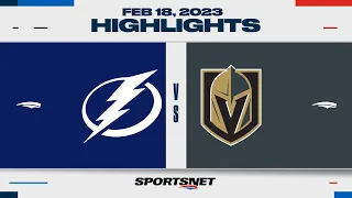 NHL Highlights | Lightning vs. Golden Knights - February 18, 2023