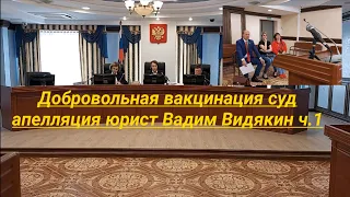 Добровольная вакцинация суд апелляция юрист Вадим Видякин ч 1