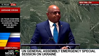 UN General Assembly emergency special session on Ukraine