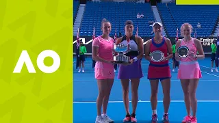 Women's Doubles Ceremony - Krejcikova/Siniakova vs Mertens/Sabalenka (F) | Australian Open 2021