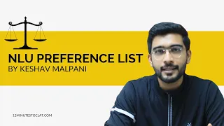 NLU Preference List I CLAT 2024 I Which NLUs to prefer and why? I Keshav Malpani