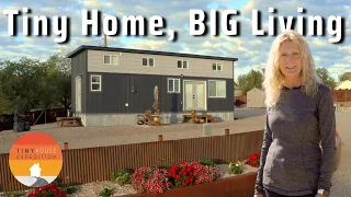 She Retired & Downsized into a BIG Tiny House - For Sale b/c she fell in love!