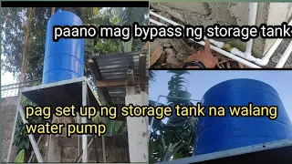 storage tank installation without water pump