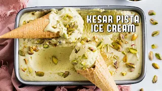 Kesar Pista Ice Cream (Indian Pistachio Ice Cream) #shorts
