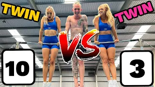 GIRLS TRY MENS GYMNASTICS TWIN VS TWIN! | ft. Nile Wilson