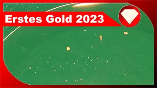 Erstes GOLD 2023 - winterlich am Bach - Goldwaschen in Österreich - absolut abenteuerlich