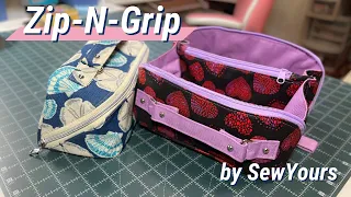 How to Make a Zip-n-Grip Pouch by Sew Yours | Zipper Pouch Tutorial - Review