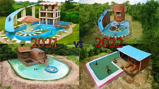 [Top 4] Build The Bamboo Resort, Swimming Pool, Water Slide, Fish Pond & Bamboo Umbrella In 2021-22