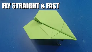 How To Make A Paper Aeroplane That Flies Straight And Fast - Craft Times