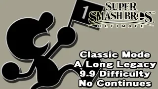 Super Smash Bros. Ultimate (Classic Mode 9.9 Intensity No Continues | Mr. Game & Watch)