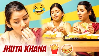 Nanand ne Khaya Bhabhi ka Jhuta Khana 🍟🥪